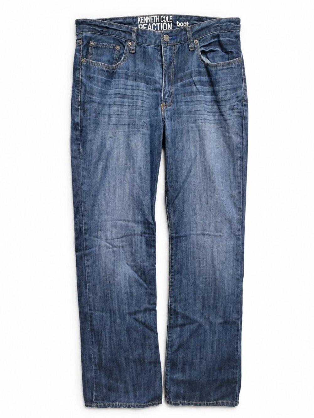 Kenneth Cole Reaction Men’s Size 34 Bootcut Jeans Medium Wash